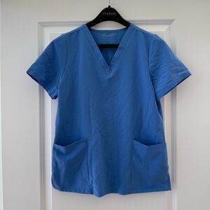 Mandala Blue Scrub Top